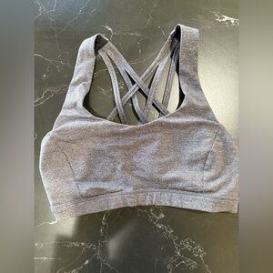 Lululemon Energy Luxtreme Sports Bra - Gray - Size 4 - Excellent condition!